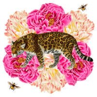 Jaguar Peony Design