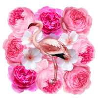 Flamingo Rose Design