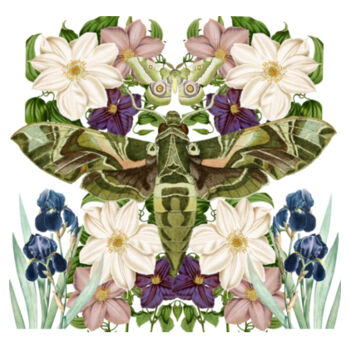 Emerald Moth Mouse Pad Design