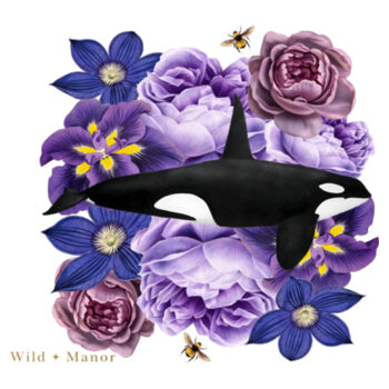 Orca Bloom Mouse Pad Design